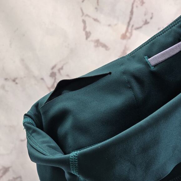 Janji Leggings Womens Small Blue Green Crop High Rise Capri Active Pockets - Picture 9 of 11